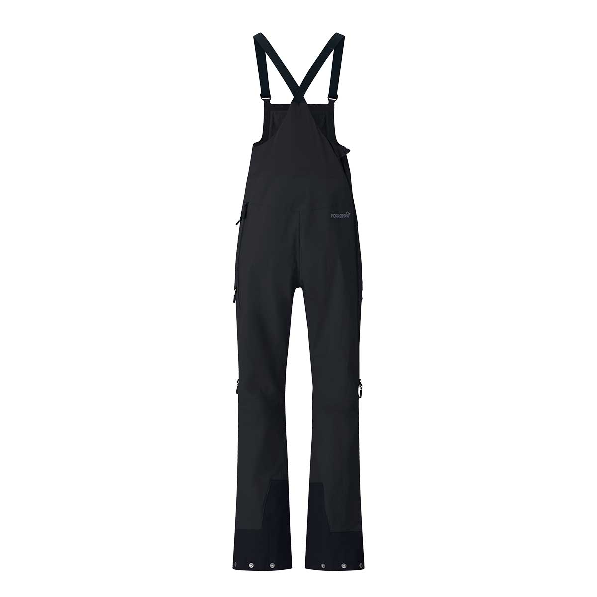 Norrona More Flex1 Bib Women's in Caviar Black